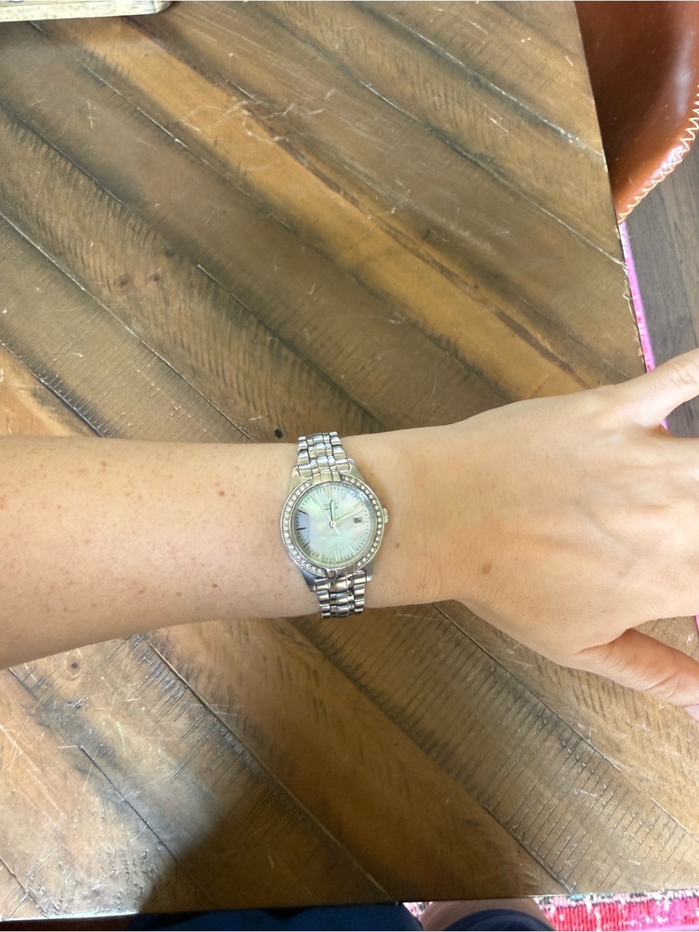 Citizen Women's Silver Bracelet Watch with Mother-of-Pearl Dial